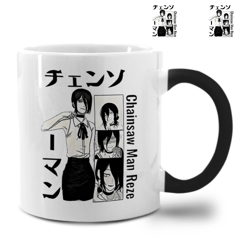 电锯人链锯人画玛奇玛啵奇塔帕瓦电次联名上变色杯马克杯陶瓷水杯,个性定制/设计服务/DIY,马克杯,淘宝优惠券,粉丝福利购,淘宝优惠卷