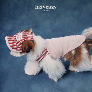 Lazyeazy宠物狗狗衣服斜肩拼接背心柔软舒适春秋猫咪中小型犬