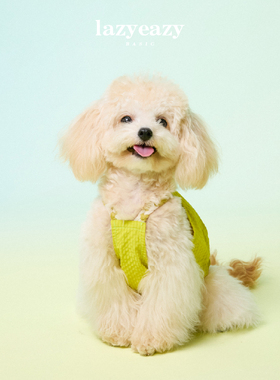 Lazyeazy宠物狗狗衣服编织格纹吊带夏季中小型犬柔软衣服俏皮可爱