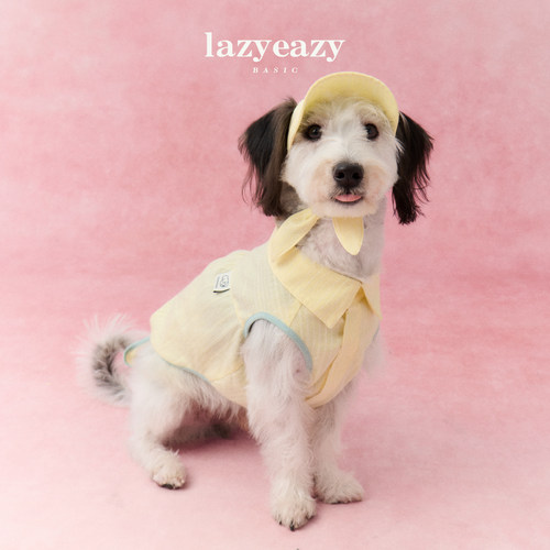 Lazyeazy宠物狗狗衣服后背系带纹衬衫轻薄透气凉感夏新款中小型犬