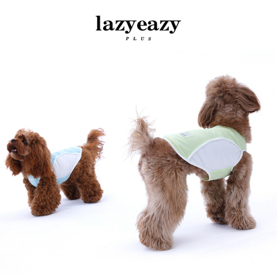 Lazyeazy宠物狗狗拼接网眼防晒衣服凉感背心猫咪衣服秋季中小型犬