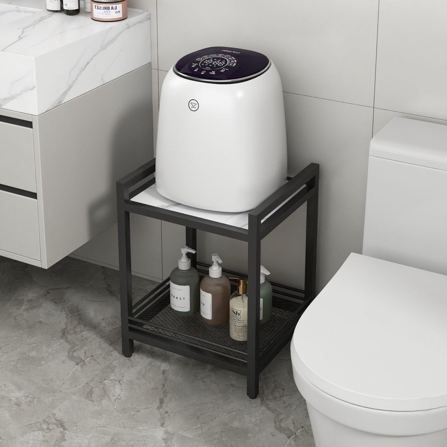 适用石头M1Q1迷你小型内衣裤洗衣机置物架阳台卫生间多层收纳架子