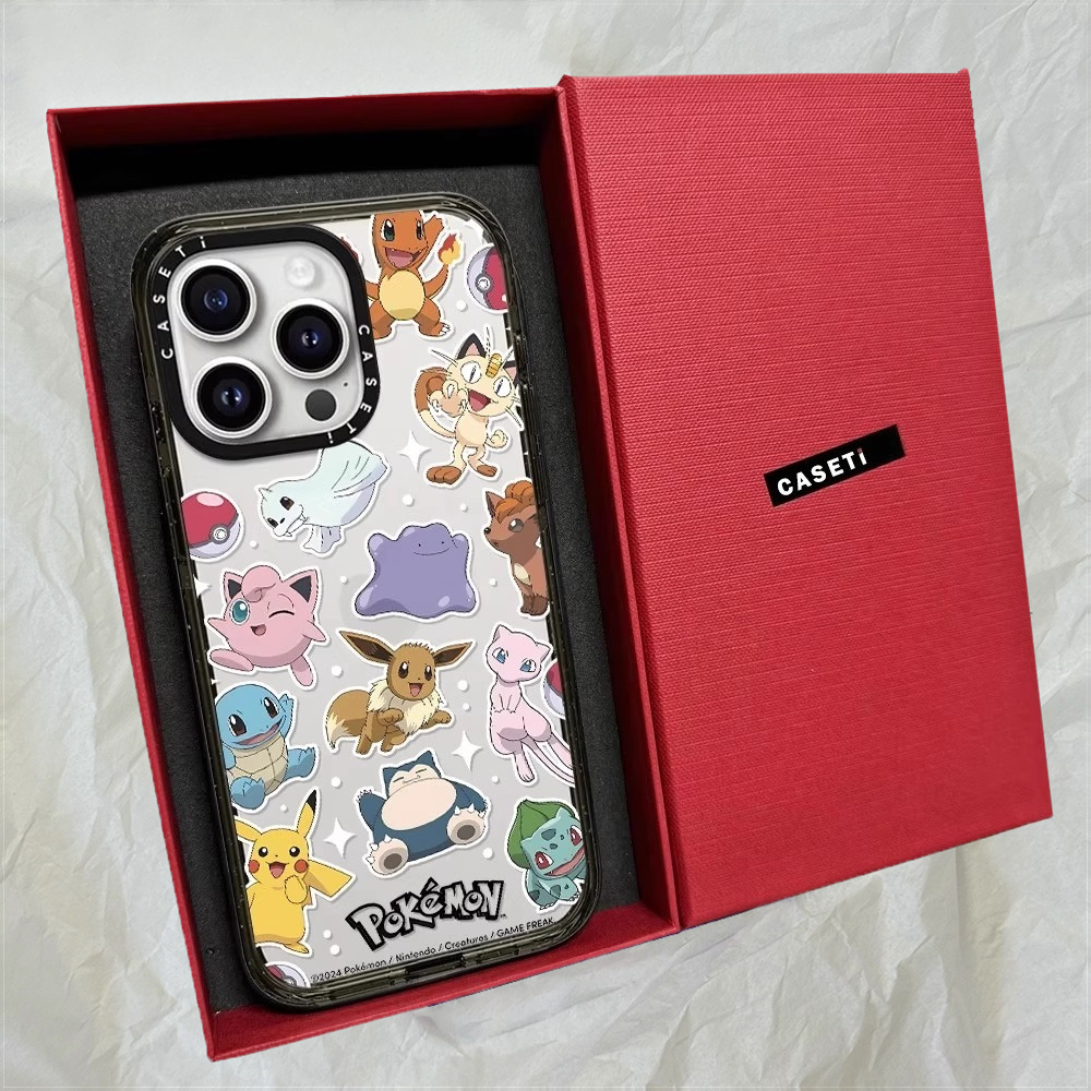 CASETiF联名新款宝可梦比卡丘系列磁吸MagSafe适用17Air苹果16promax手机壳情侣iPhone15plus防摔14pro高级13