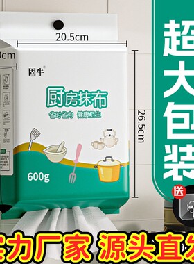 厨房悬挂式一次性懒人抹布壁挂抽取式干湿两用清洁吸水吸油洗ZJ53