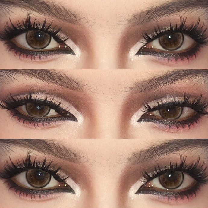 棕色美瞳半年抛大直径亚裔混血欧美cos隐形眼镜正品官方旗舰店EJL