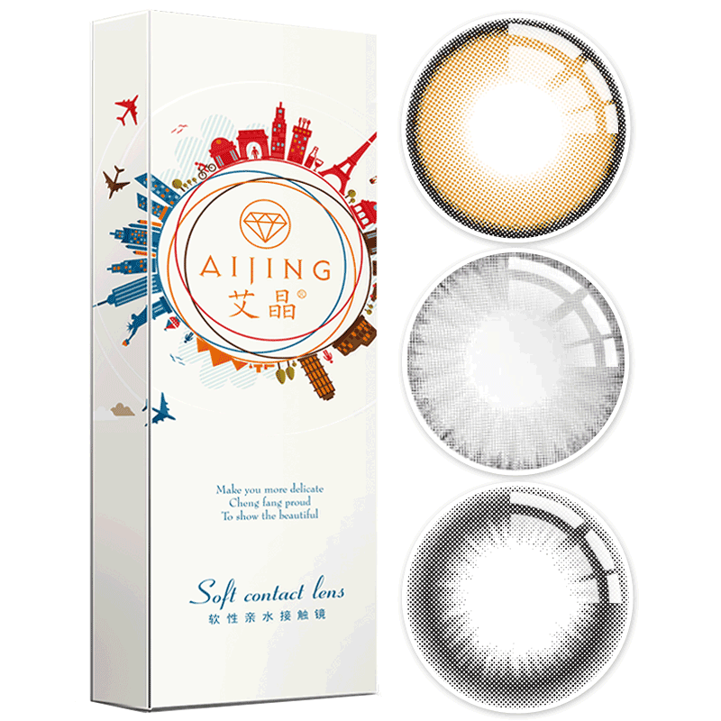 棕色正品官方美瞳官方女大小直径14.0混血半年抛猫眼野猫年抛JLB