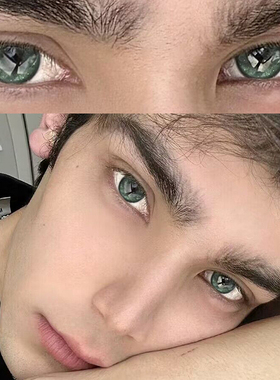 特价】2025新款男生绿色cos美瞳半年抛阳光自然大直径隐形眼镜EJL