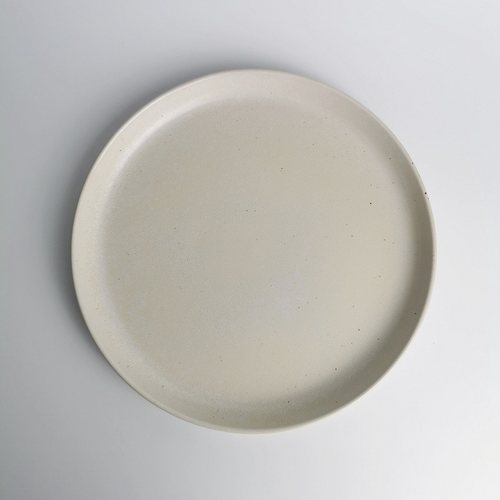 牛排盘brunch陶瓷圆形奶油诧寂风