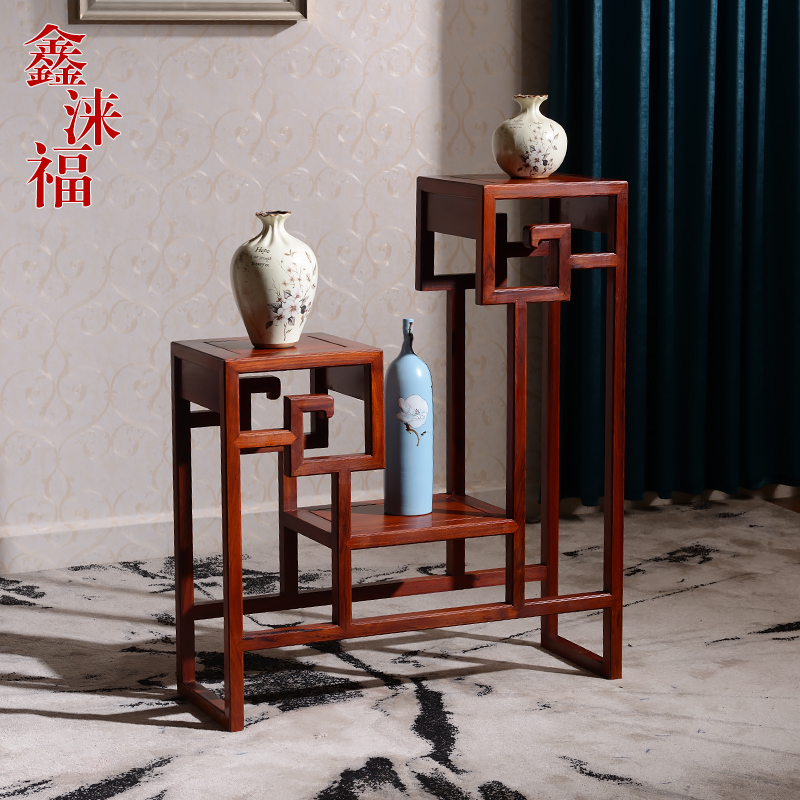 非洲酸枝木黑檀多层花架