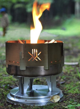 现货 日本制 fireside焚火台 篝火 户外露营庭院 焚火架 便携式