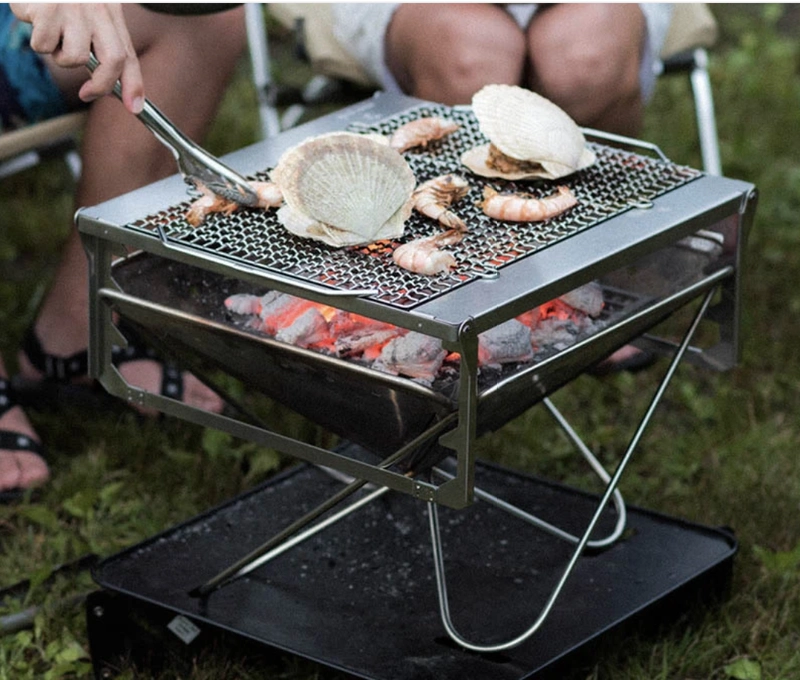 Spot Japan Snow Peak Xuefeng Outdoor Camping Camping Fire Bonfire Burning Fire Gurning Set Chai Fire Bakery