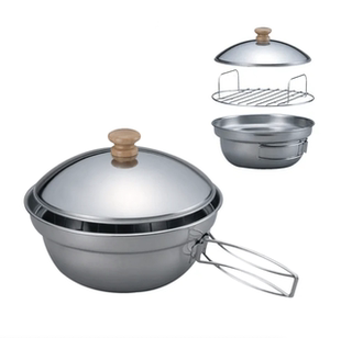 现货 日本SOTO 烟熏锅蒸锅 125 户外露营野炊家用不锈钢