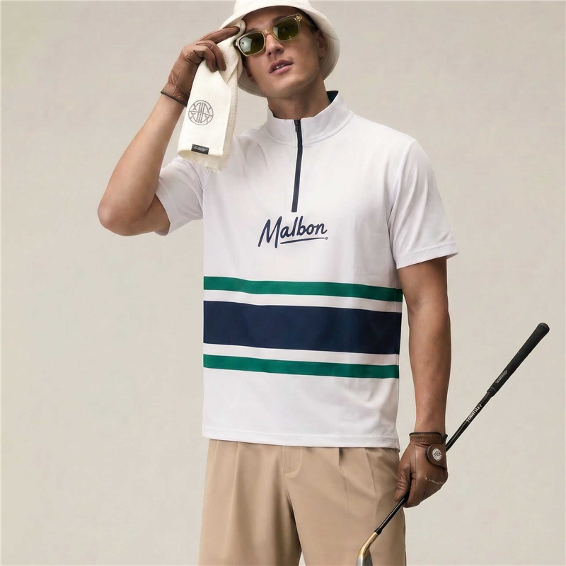 26早秋高尔夫半拉链速干POLO衫男