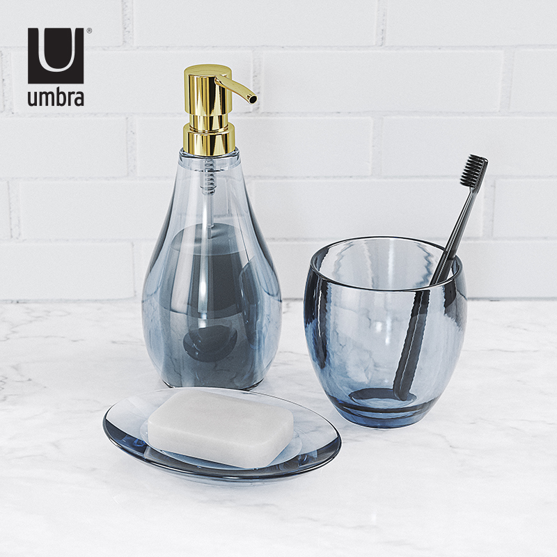 Umbra 卫浴套装简约洗漱用品卫生间漱口杯皂盘皂碟皂液器