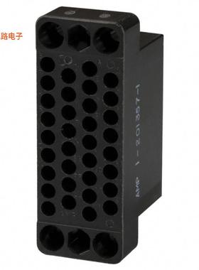 1-201357-1 -[全新CONN PLUG HSG 34POS BLK PNL MNT]