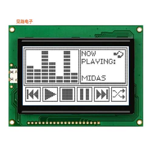 MC128064A6W-FPTLW-V3 -[全新DISPLAY, 128x64 LCD, Bla