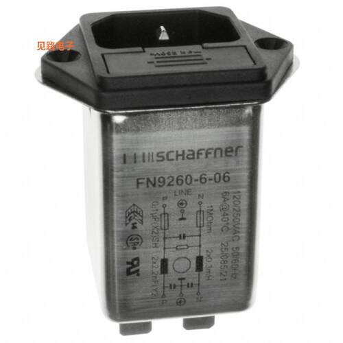FN9260-6-06 -[全新PWR ENT MOD RCPT IEC320-C14 PNL]