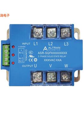 ASR-SQF480D25RW -原装[SSR RELAY 3PST-NO 25A 24-530V底座安装