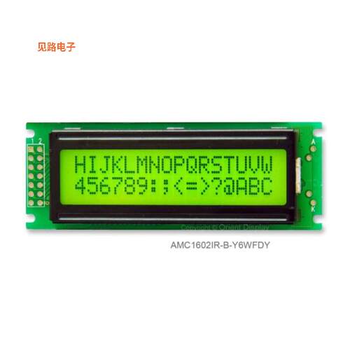 AMC1602IR-B-Y6WFDY -[全新LCD COB CHAR 16X2 Y/G TRANSF]