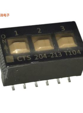 204-213ST -原装[SWITCH SLIDE DIP DPST 0.05A 24VDPST