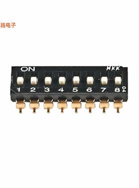 JS0208AP4-S -原装[SWITCH SLIDE DIP SPST 0.025A 24VSPST