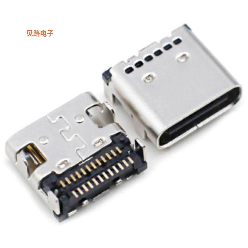 A-USBC-20F0-EA-PSR07 -[全新CONN RCPT USB2.0 TYPC 16P
