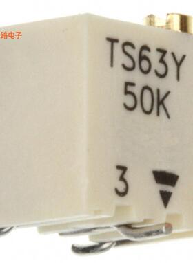 TS63Y503KR10 -原装[TRIMMER 50K OHM 0.25W GW TOP ADJ50 kOhms