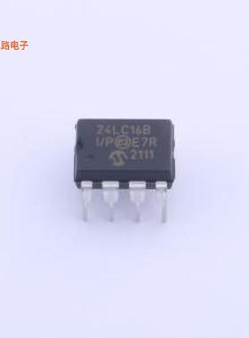 24LC16B-I/P -[原装IC EEPROM 16KBIT I2C 400KHZ 8DIPPDIP-8