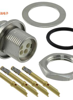 TS2P4F20 -原装[CONN RCPT FMALE 4POS GOLD CRIMP插座，母型插口