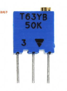 T63YB503KT20 -原装[TRIMMER 50K OHM 0.25W PC PIN TOP50 kOhms