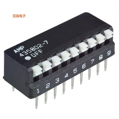 5435802-7 -原装[SWITCH PIANO DIP SPST 0.025A 24VSPST