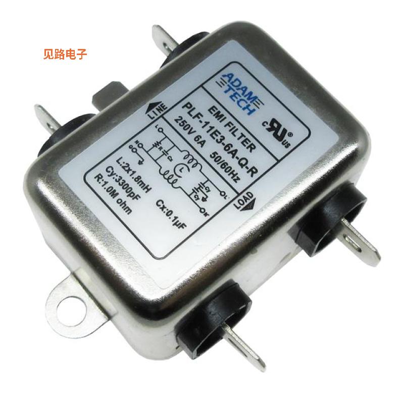 PLF-11E3-6A-Q-R -原装[LINE FILTER 115V/250VAC 6A CHASS单相