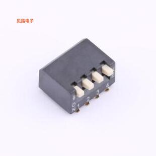 HX 2.54-4P TPCB -[立贴侧拨SMD,P=2.54mm拨码