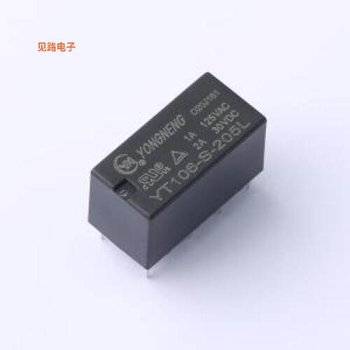 YT106-S-205L -[电流2A，5VDC,2组转换DIP-8信号继电器