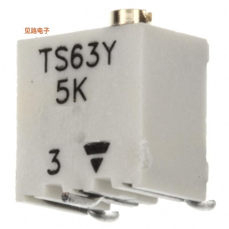 TS63Y502KR10 -原装[TRIMMER 5K OHM 0.25W GW TOP ADJ5 kOhms