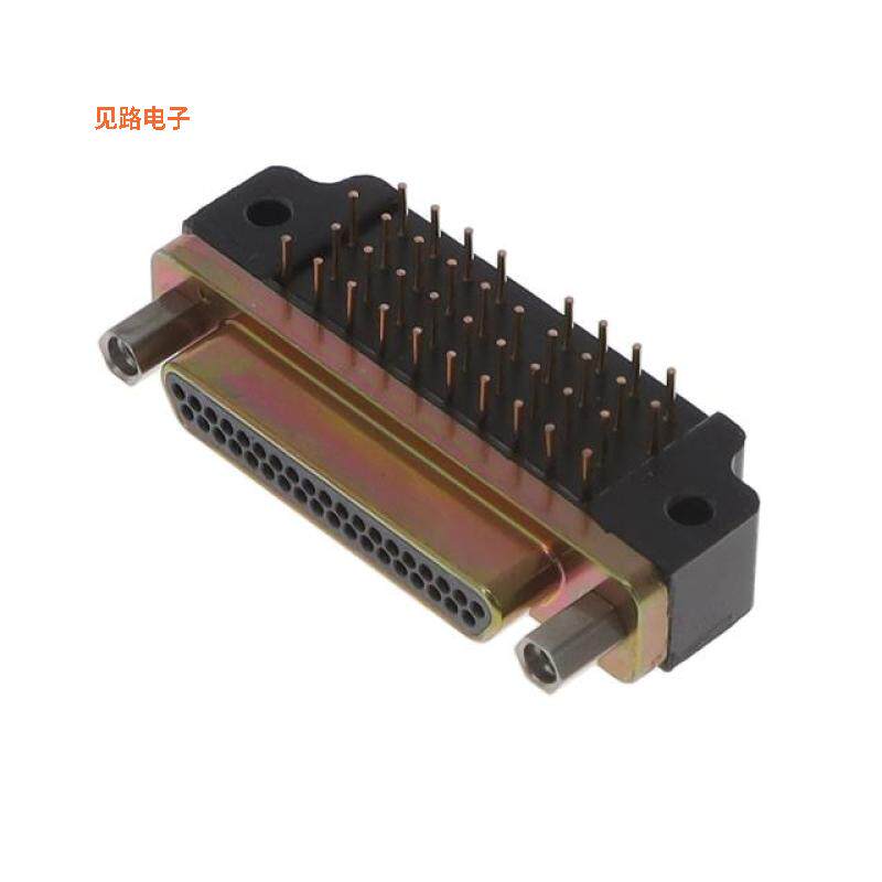 MDM-37PCBRM7-F222 -[全新CONN MICRO-D PLUG 37POS R/A SLDR]