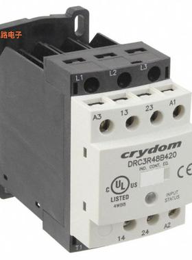 DRC3R48B420 -原装[REV 480V 7.6A 120 VAC 2NO底座安