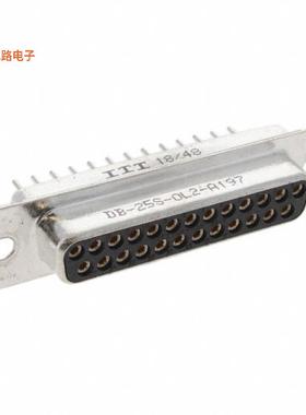 DB-25S-OL2-A197 -原装[CONN D-SUB RCPT 25P PNL MNT SLDRD-Sub
