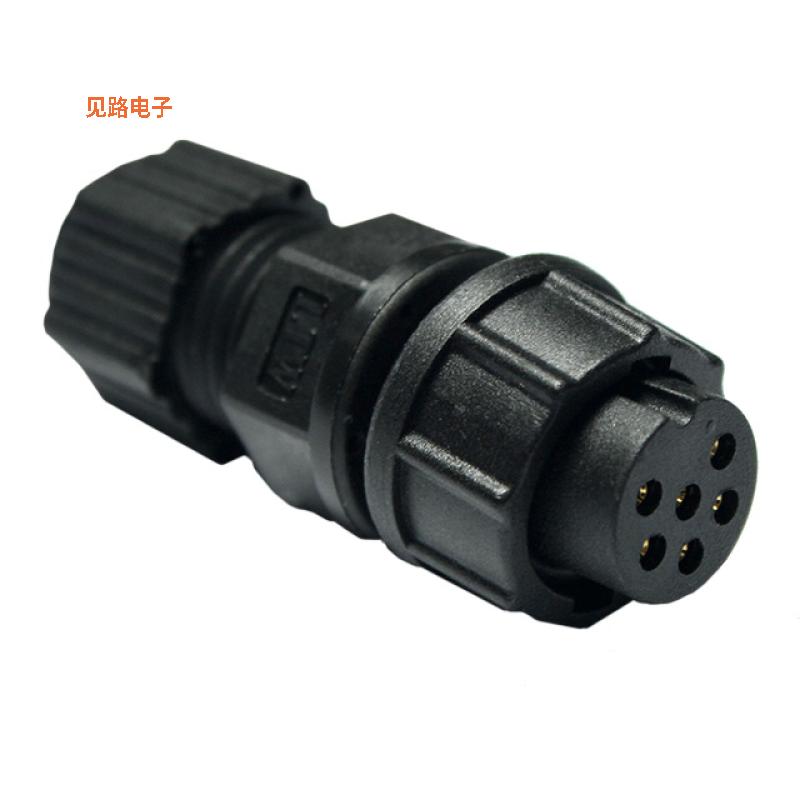 BD-06BFFA-LL7001 -[全新CONN PLUG FMALE 6P GOLD SLDR CUP]