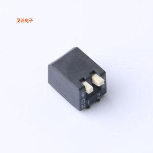 2.54-2P TPCB -原装[间距:2.54mm,P数:2P,卧贴,侧拨黑色拨码