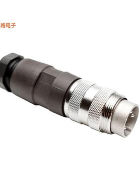 T3300002U -原装[CONN PLUG MALE 4P SILV SLDR CUP插头，公引脚