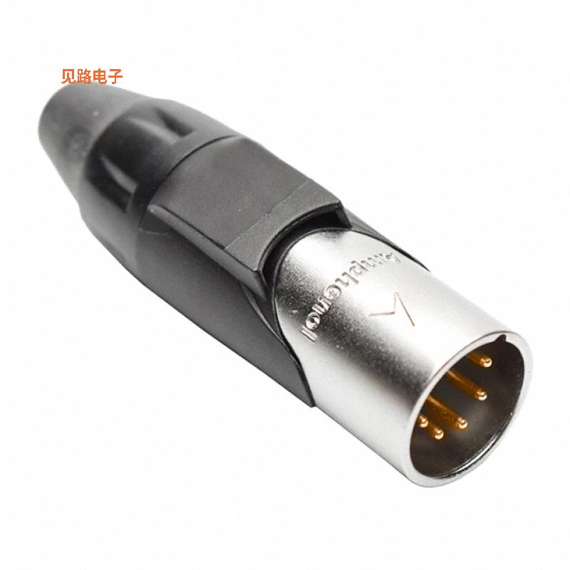 AX5M4M -原装[CONN RCPT MALE XLR 5P SOLDER CUP插座，公形引脚