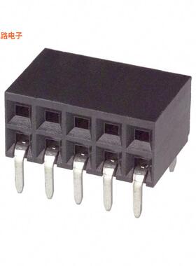 146140-4 -原装[CONN RCPT 10POS 0.1 GOLD PCB R/A插座