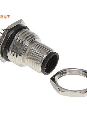 M12A-10PMMP-SF8002 -原装[M12 PANEL PCB CONN插座，公形引脚