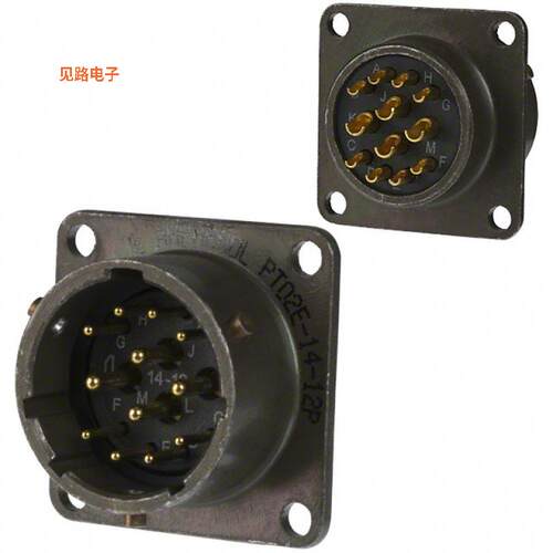 PT02E-14-12P(025) -[全新CONN RCPT MALE 12P GOLD SLDR CUP]