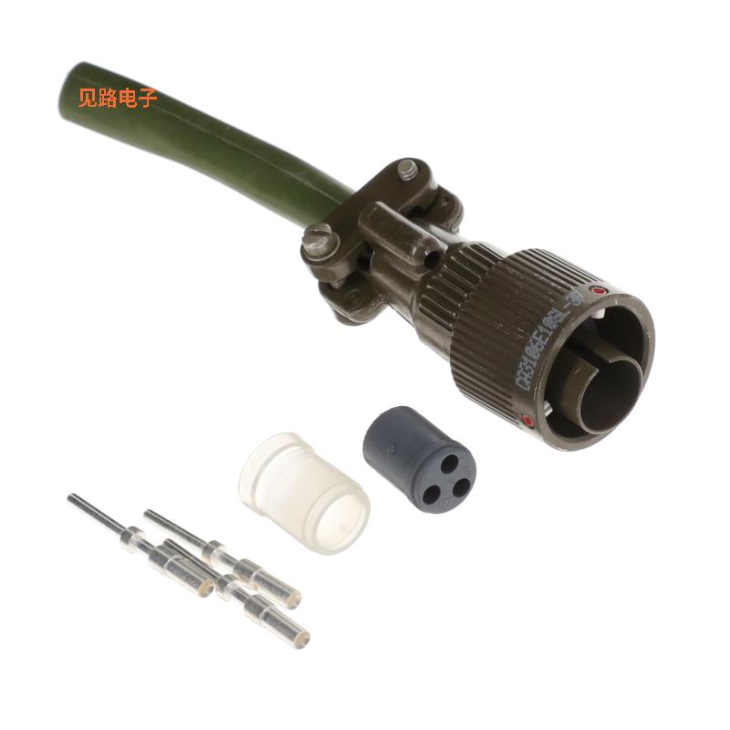 CA3106E10SL-3P-B-F80 -原装[CONN PLUG W/PINS 3POS插头，公引脚