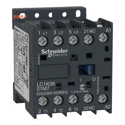 LC1K0601F7 -[全新3P CONT 6A AC3 2.2KW 1NC 110VAC]