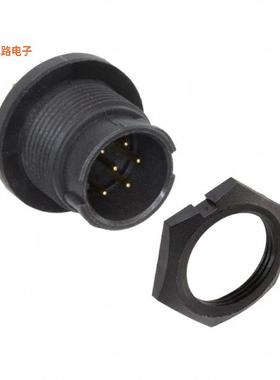 EN3P6MPX -原装[CONN RCPT MALE 6POS GOLD SOLDER插座，公形引脚