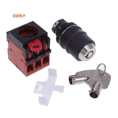 A22TK-2LR-03-K03 -[全新SWITCH KEYLCK 2POS 3PST 10A 110V]