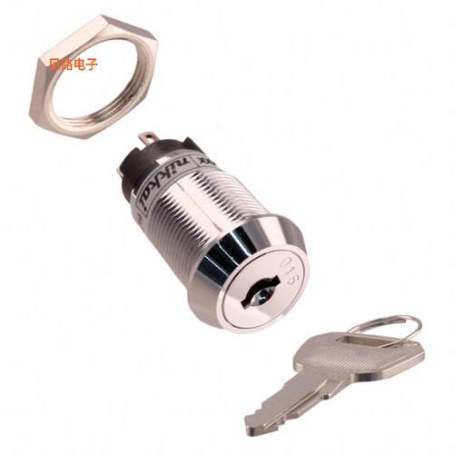 CKL13EFW01-001 -[全新SWITCH KEYLOCK 3POS SPDT 3A 250V]